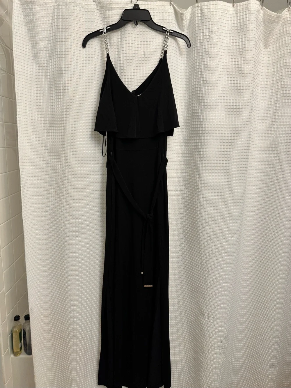 Michael Kors Black Wrap-Style Maxi dress